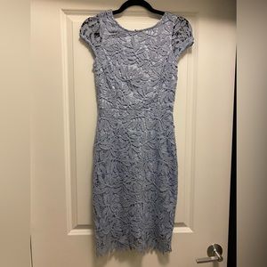 Lulus Size XS Pewter Lace Dress